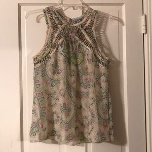 Anthropologie Silk Tank Blouse